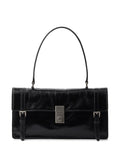Prada Women Medium Glossy Finish Leather Work Handbag