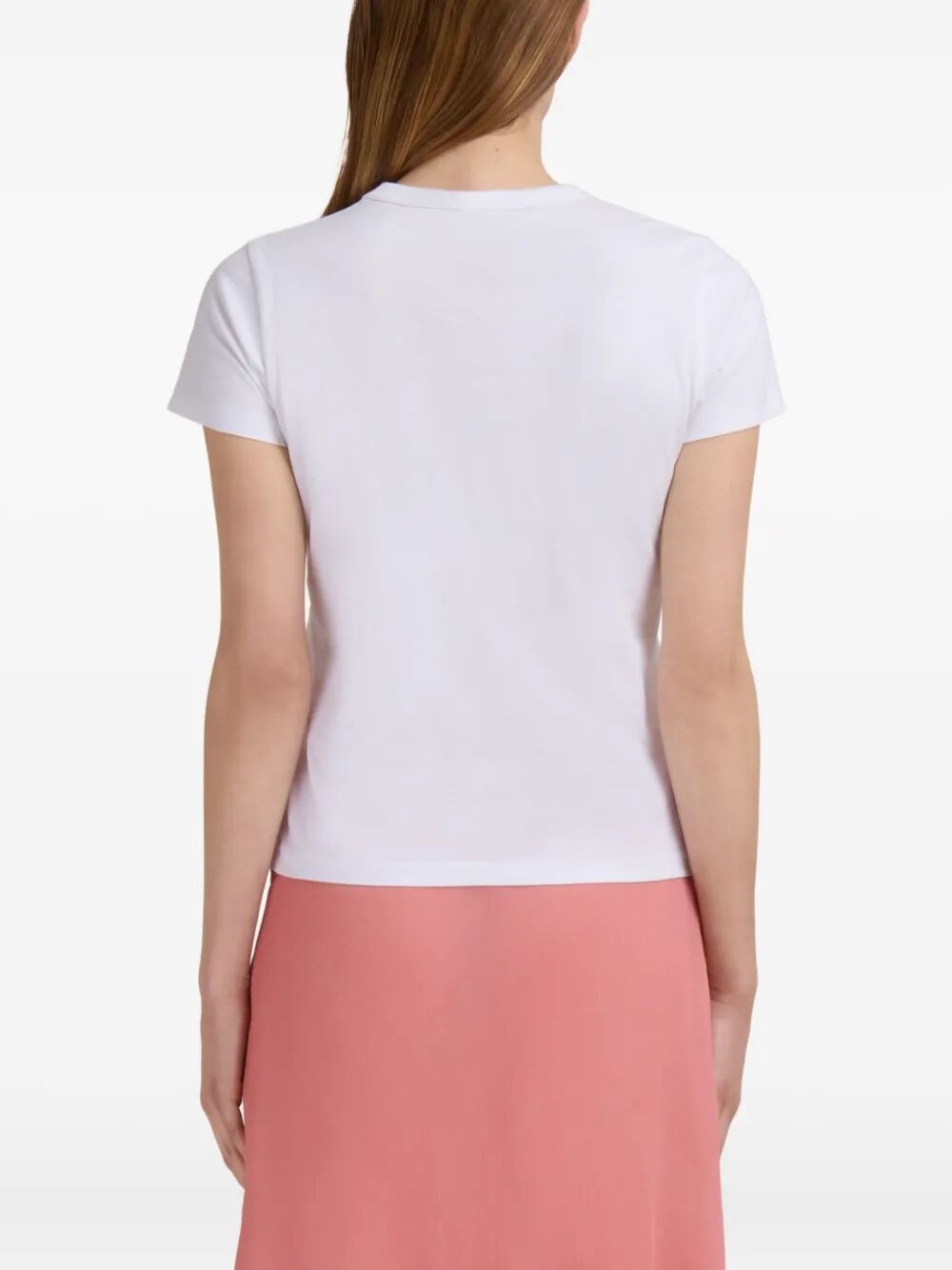 Marni Women Organic Cotton T-Shirt With Embroidered Camellia