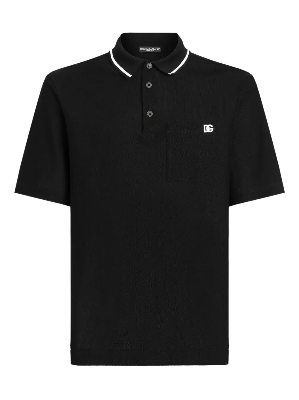 Dolce & Gabbana Men Cotton Piqué Polo Shirt
