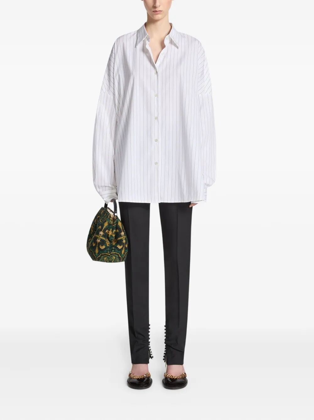 Dries Van Noten Women Casia Striped Shirt