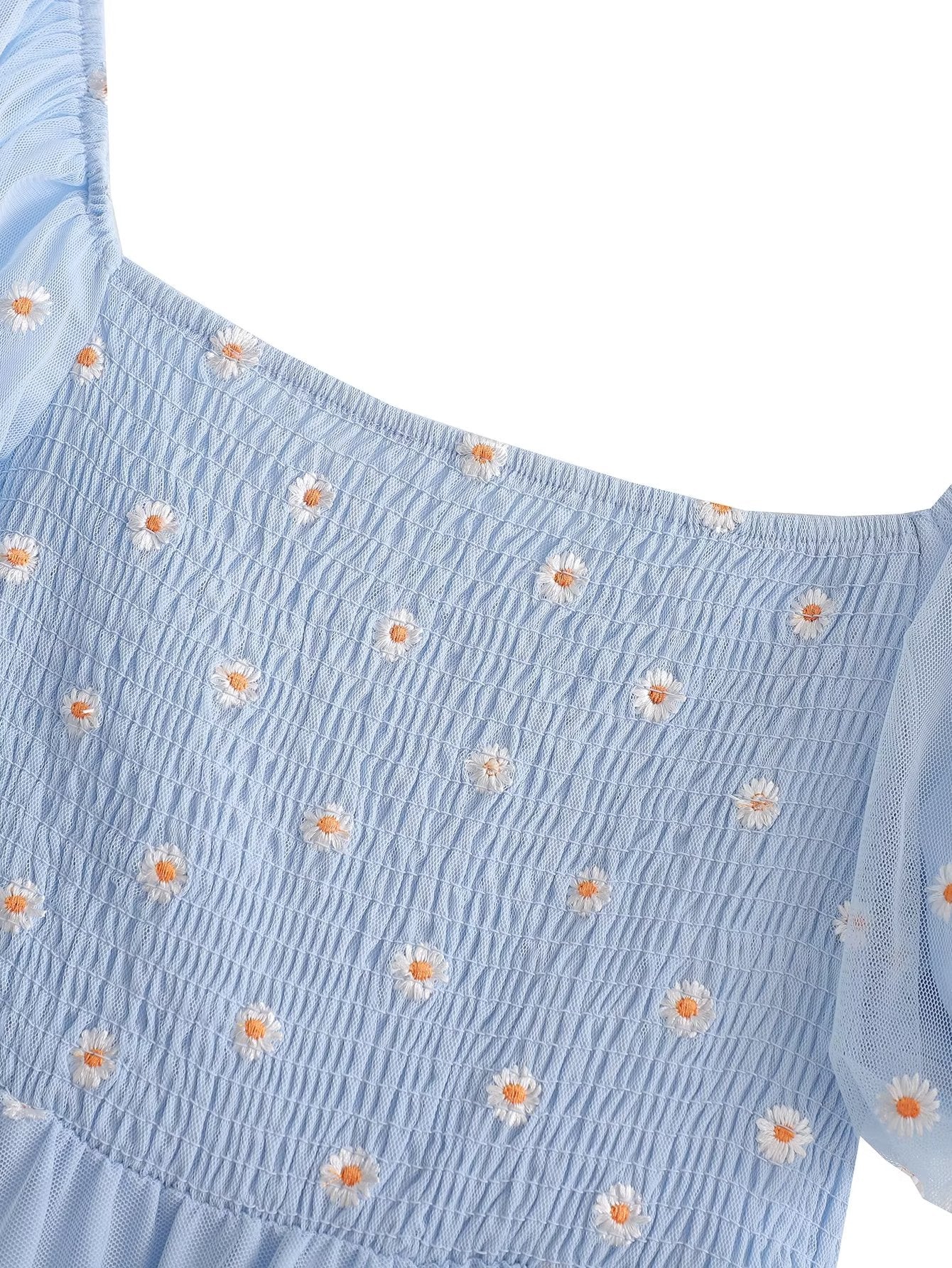 Women Black Loose Office Polka Midi Dress High Waist Dress