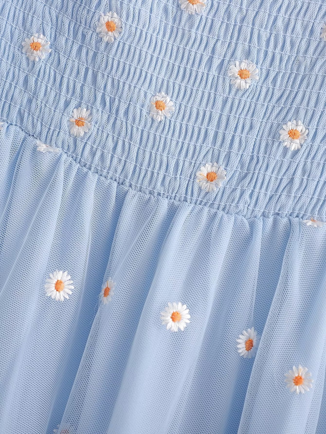 Women Black Loose Office Polka Midi Dress High Waist Dress