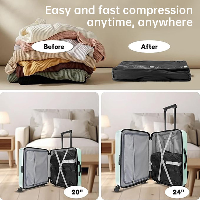 Travel essentials: Vacuum bags, luggage, clothes boxes, packing bags, accessories, compression cubes