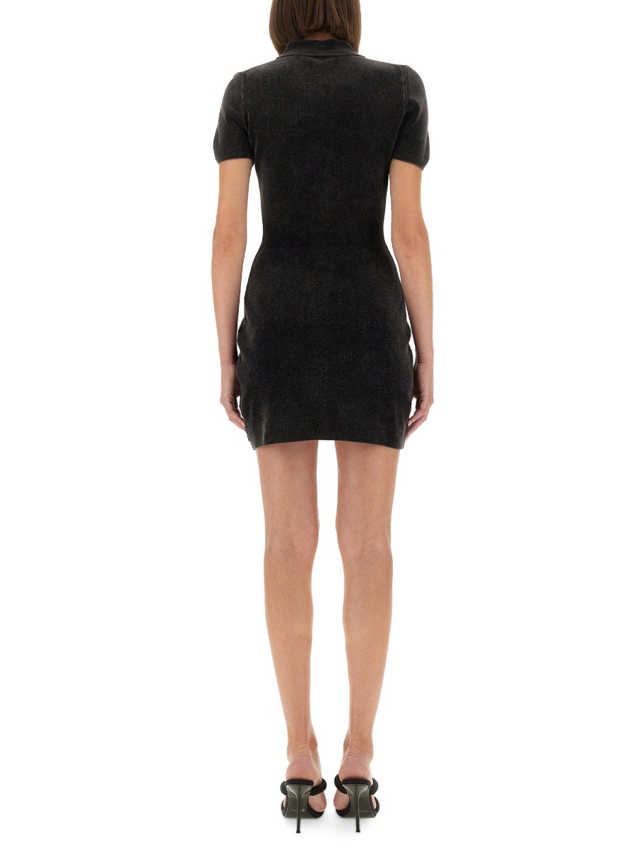 Alexander Wang Women Mini Dress With Polo Collar