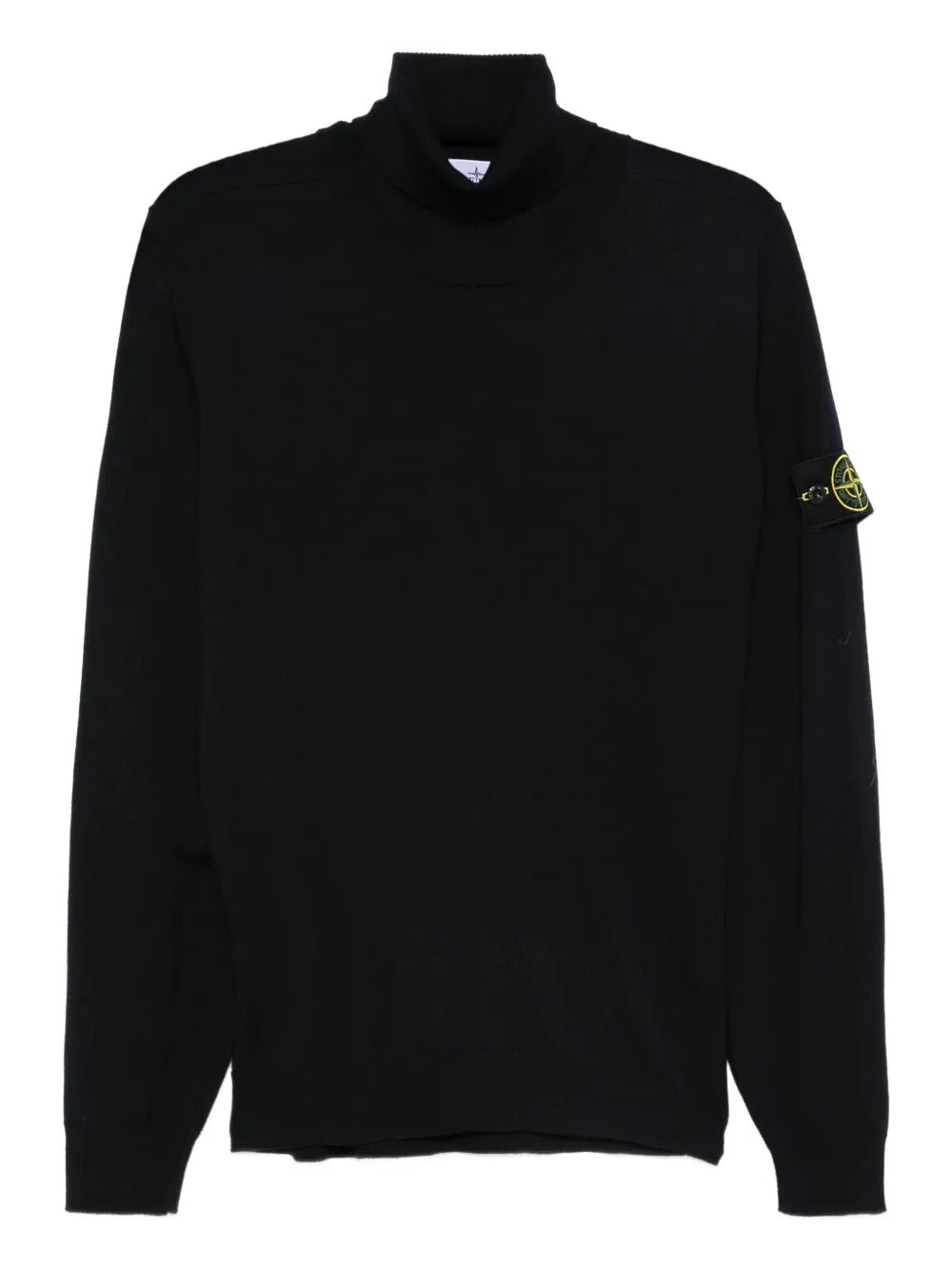 Stone Island Men Ribbed Wool Turtleneck Sweater