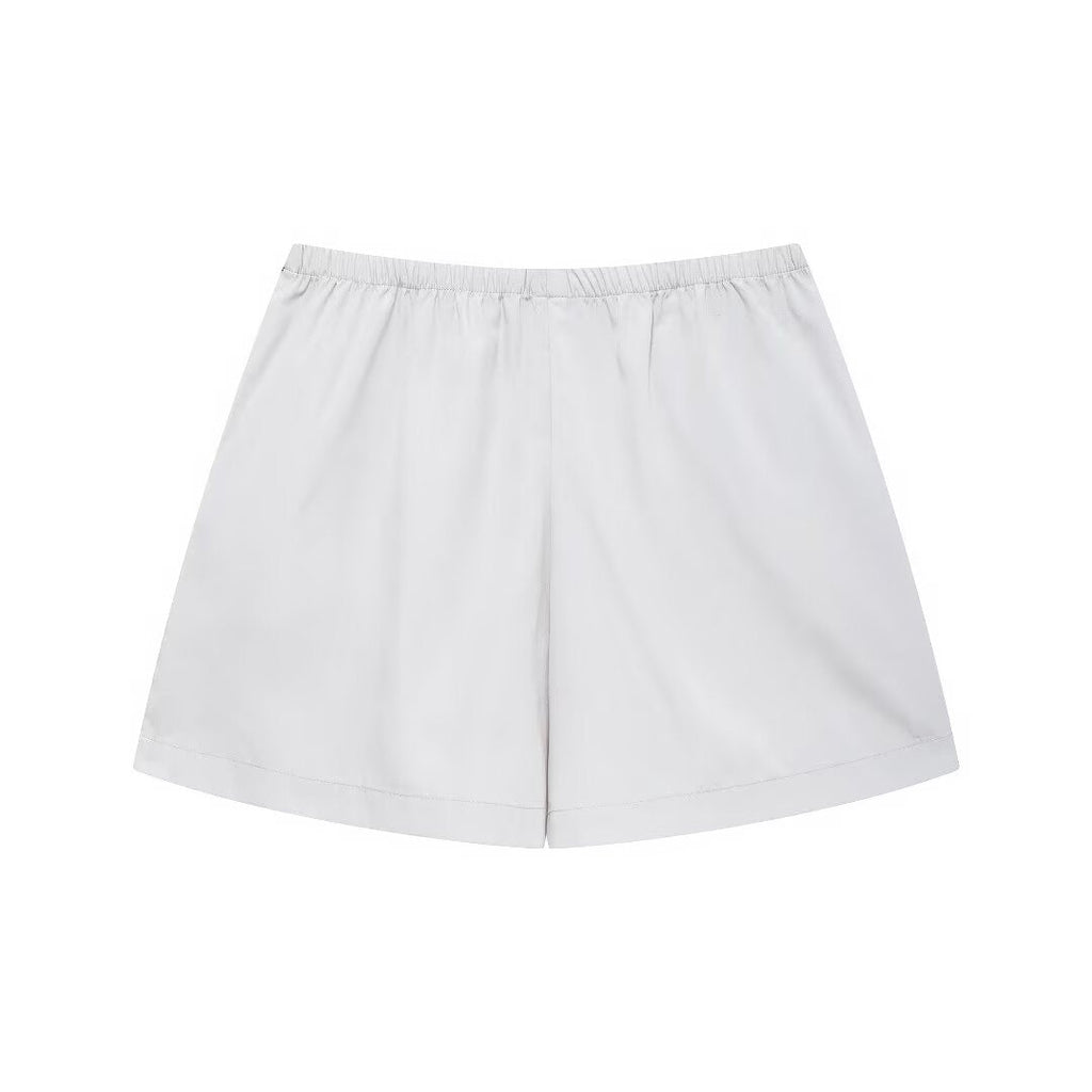 Autumn Artificial Jewelry Decoration Poplin Shirt Casual Shorts Women Suit