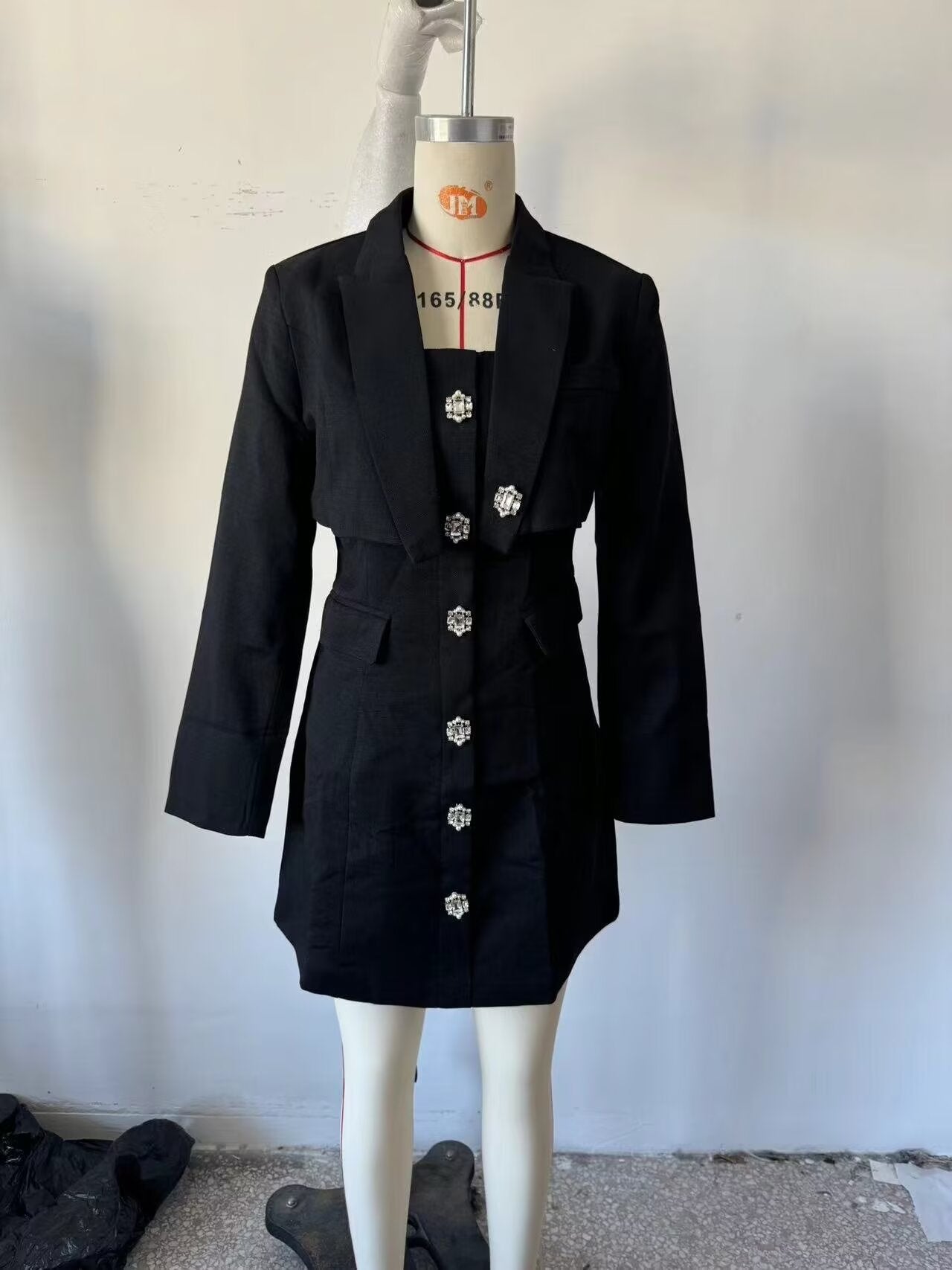 Women Clothing Fall Minimalist Jewelry Chanel Top Vest Skirt Two Piece Set