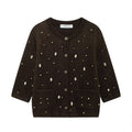 Autumn Jewelry Beaded Knitted Cardigan Coat