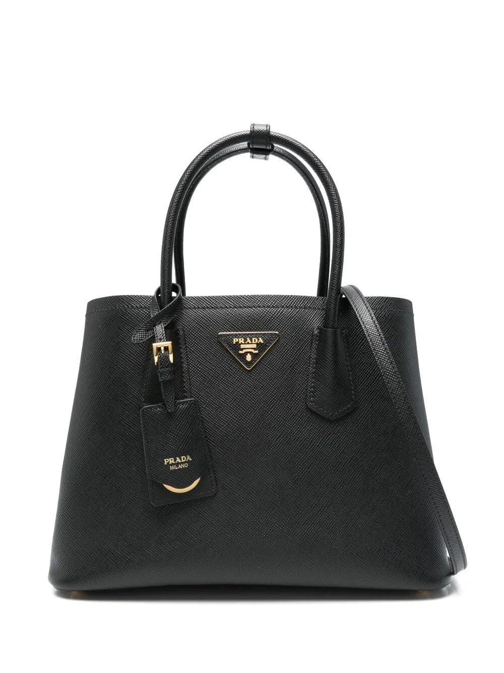 Prada Women Medium Prada Double Saffiano Leather Bag