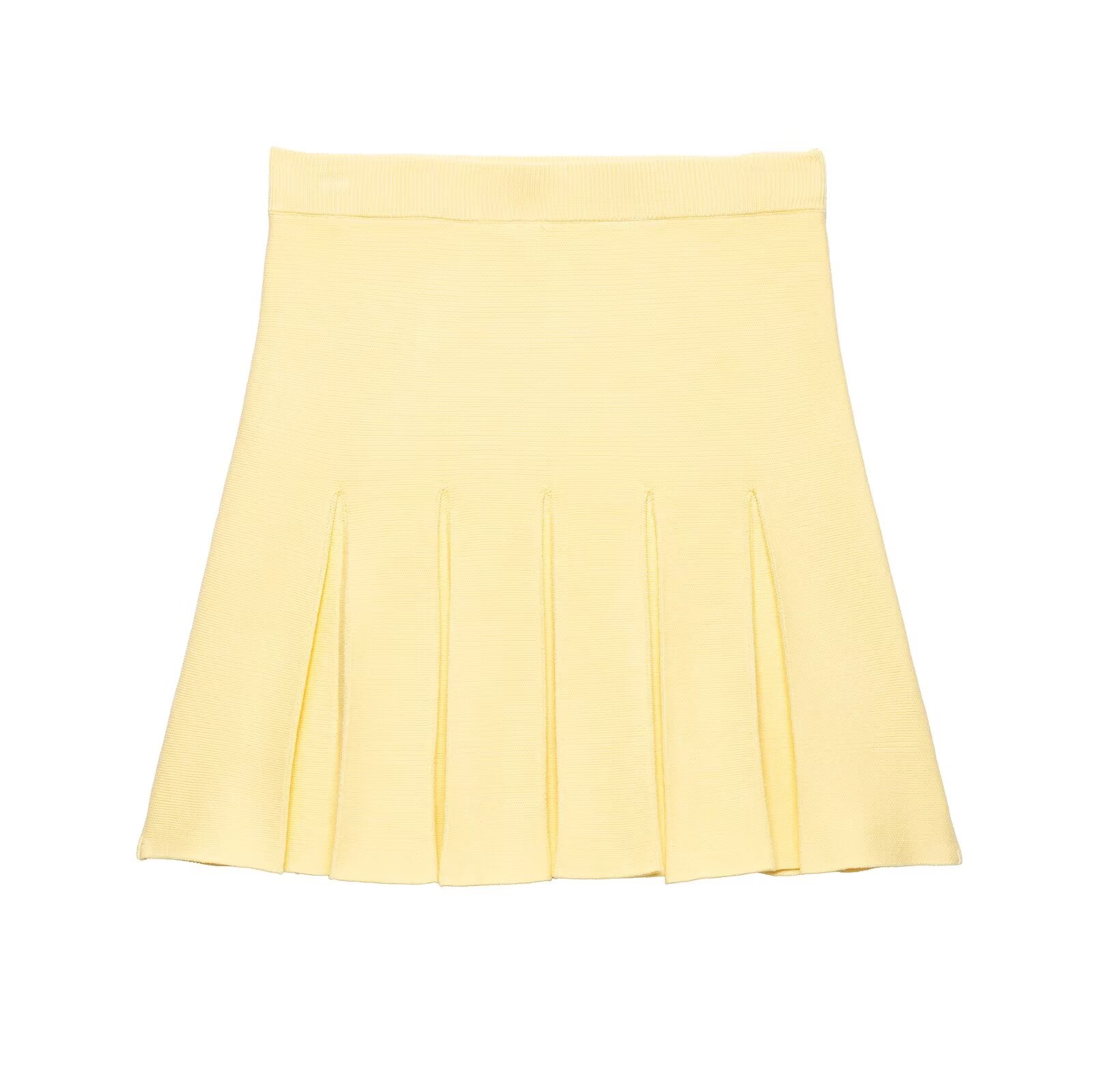 Jewelry Knitted Top Wide Pleated Knitted Mini Skirt Two Piece Sets