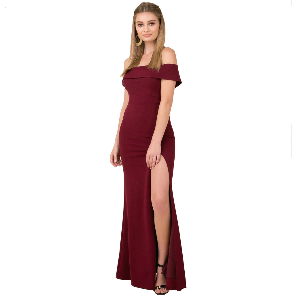 Summer Dress Women Clothing Cocktail Party off Neck Side Slit Popular Evening Dress