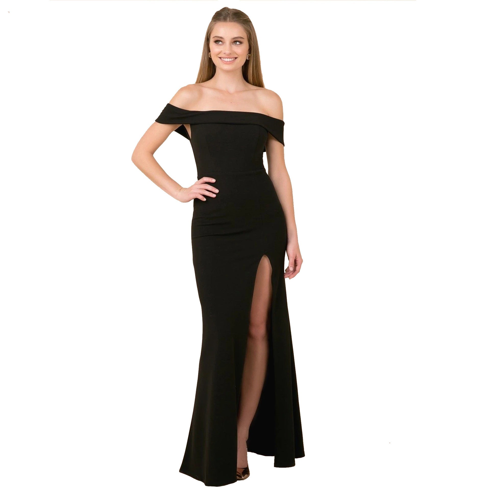 Summer Dress Women Clothing Cocktail Party off Neck Side Slit Popular Evening Dress