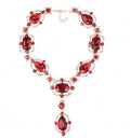 Exaggerated Jewelry Alloy Glass Crystal Clavicle Chain Temperamental Popular Inlaid Jewel Water Drop Necklace