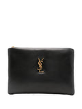 Saint Laurent Women Calypso Small Pouch In Lambskin
