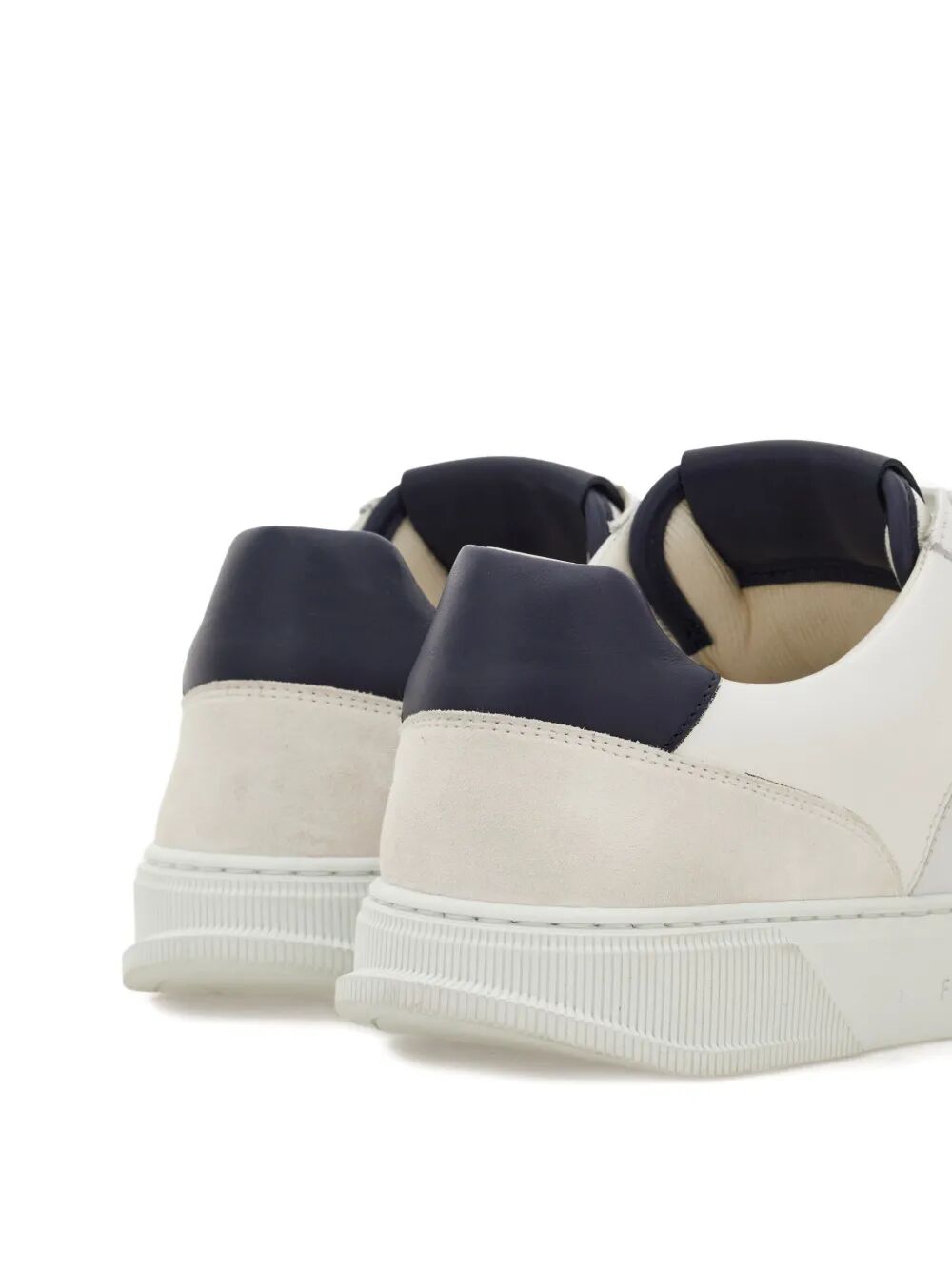 Ferragamo Men Alaska Leather And Suede Sneaker With Gancini Detail