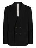 Dolce & Gabbana Men Double-Breasted Wool Blazer