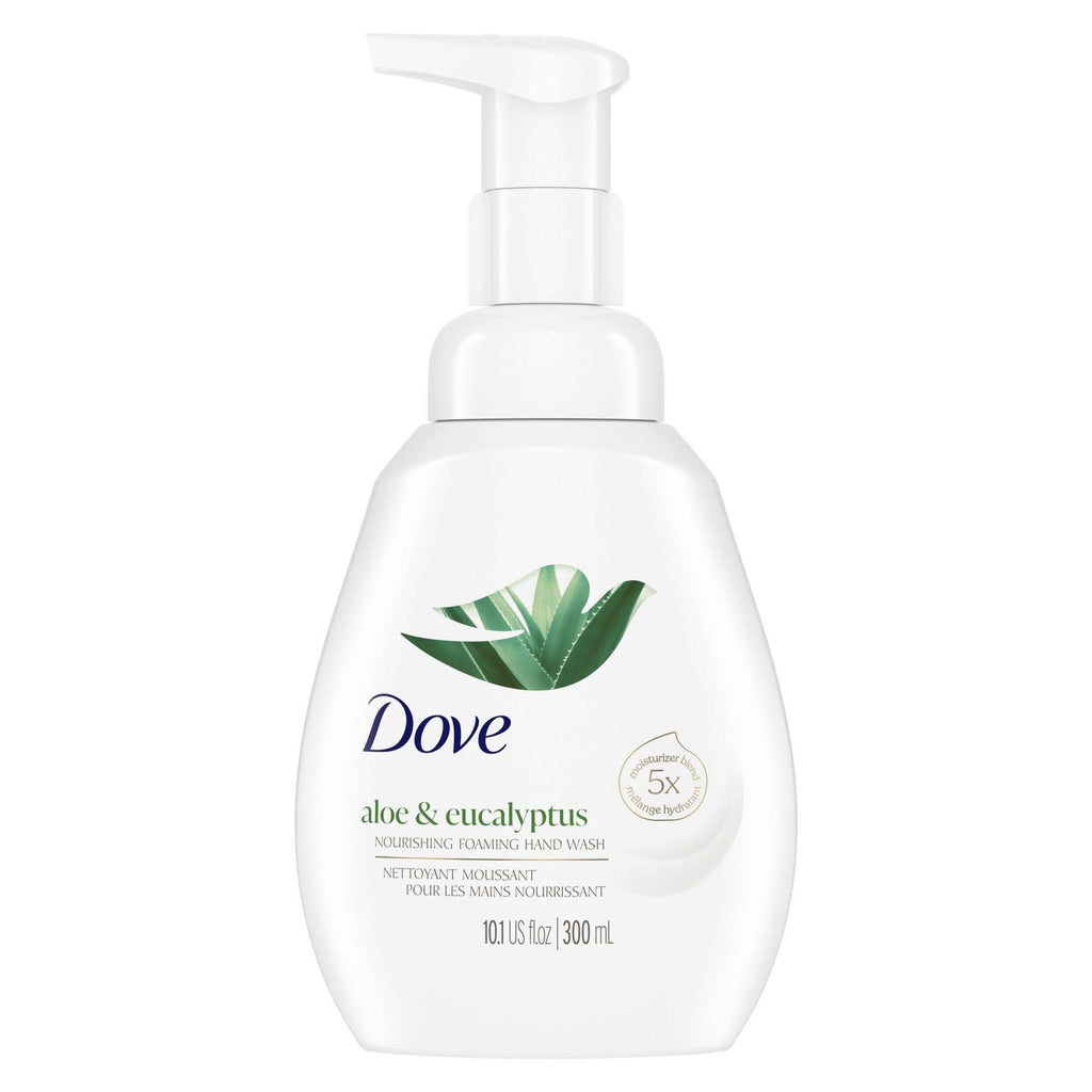 (2 pack) D ove Nourishing Women's Foaming Hand Soap All Skin Aloe & Eucalyptus, 10.1 oz
