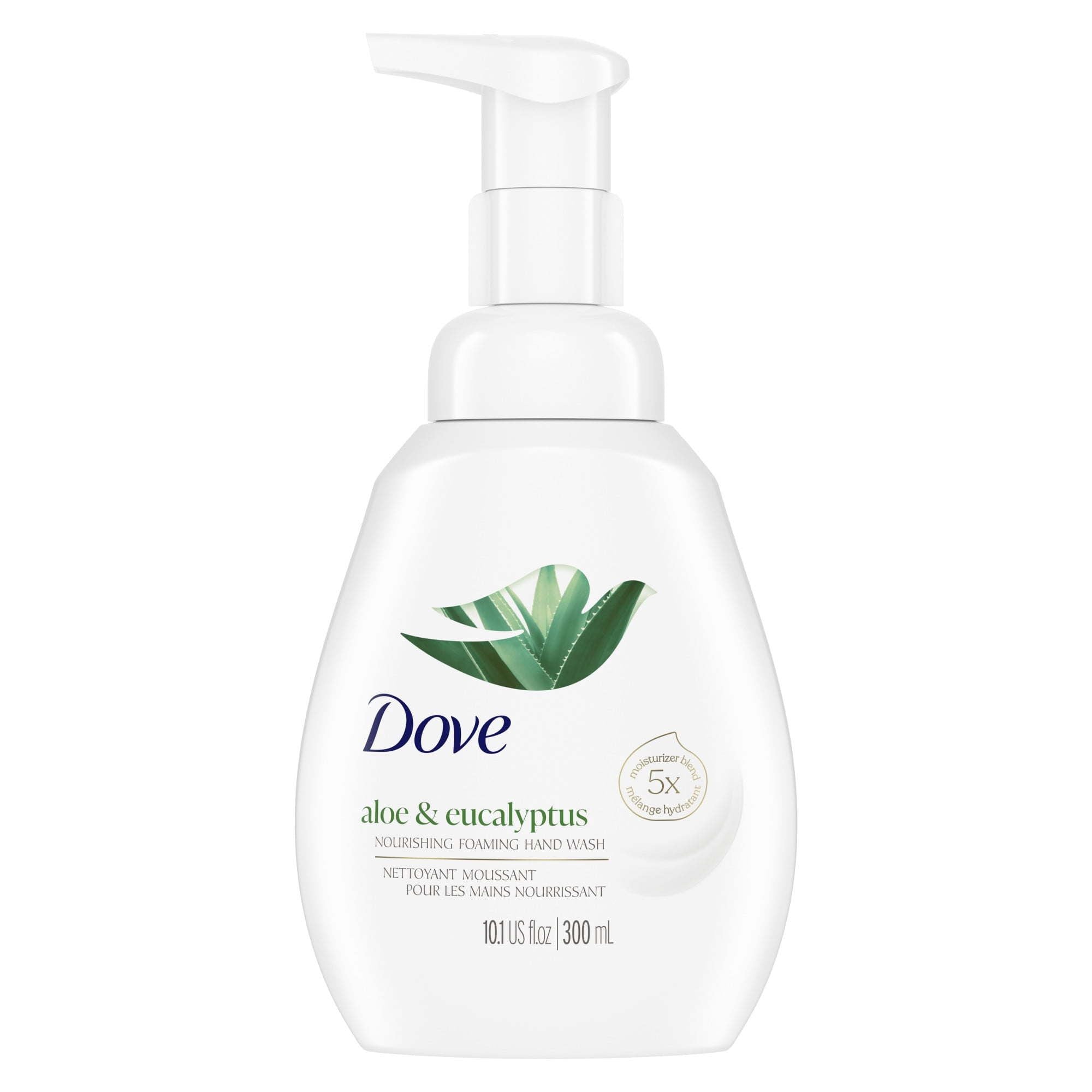 (2 pack) D ove Nourishing Women's Foaming Hand Soap All Skin Aloe & Eucalyptus, 10.1 oz