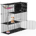 GBruno Playpen With Hammock Toy Ball Ladder