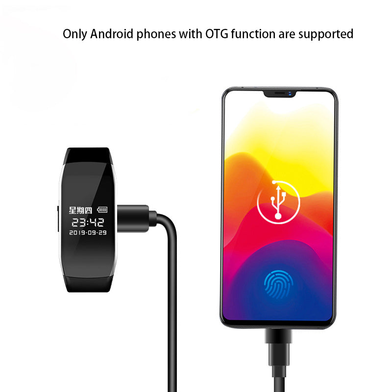 D5 One Touch Recording Pen Working Intelligent HD Noise Reduction Recording Bracelet