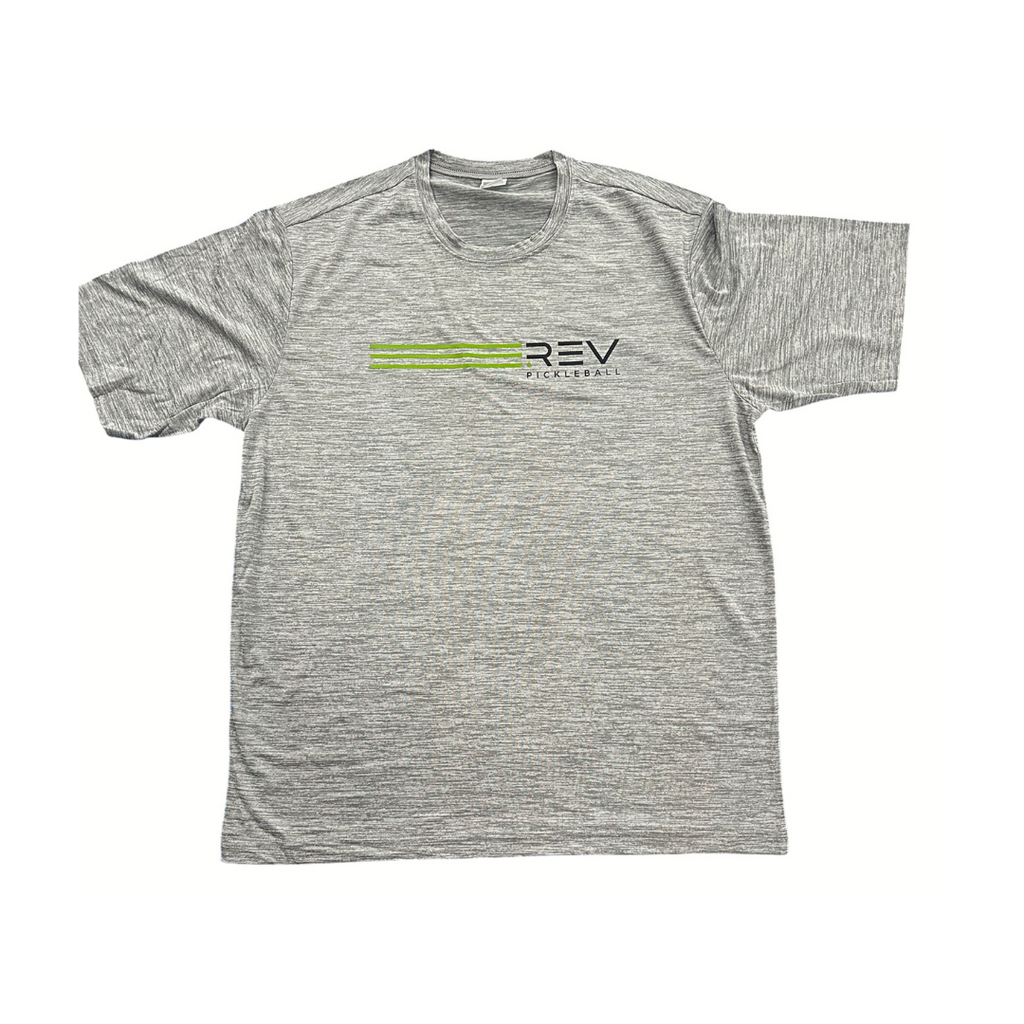 Rev Pickleball Logo Sport-Tek® PosiCharge® Electric Heather Tee
