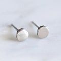CLOSED CIRCLE STUD EARRINGS (PAIR)