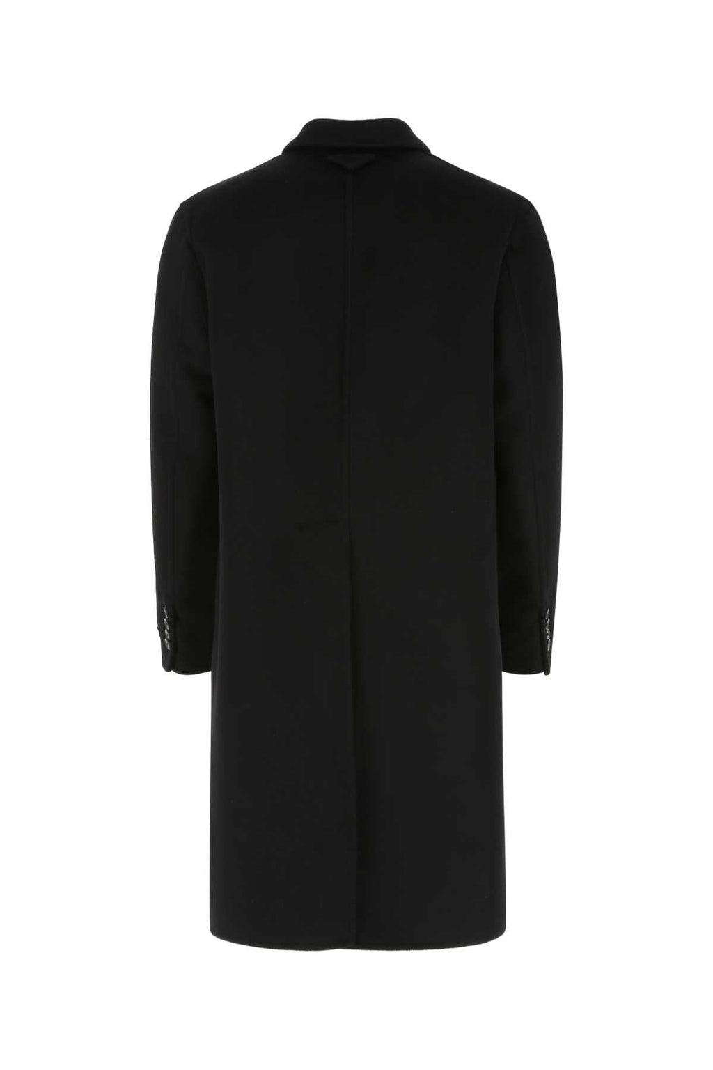 Prada Men Black Wool Blend Coat