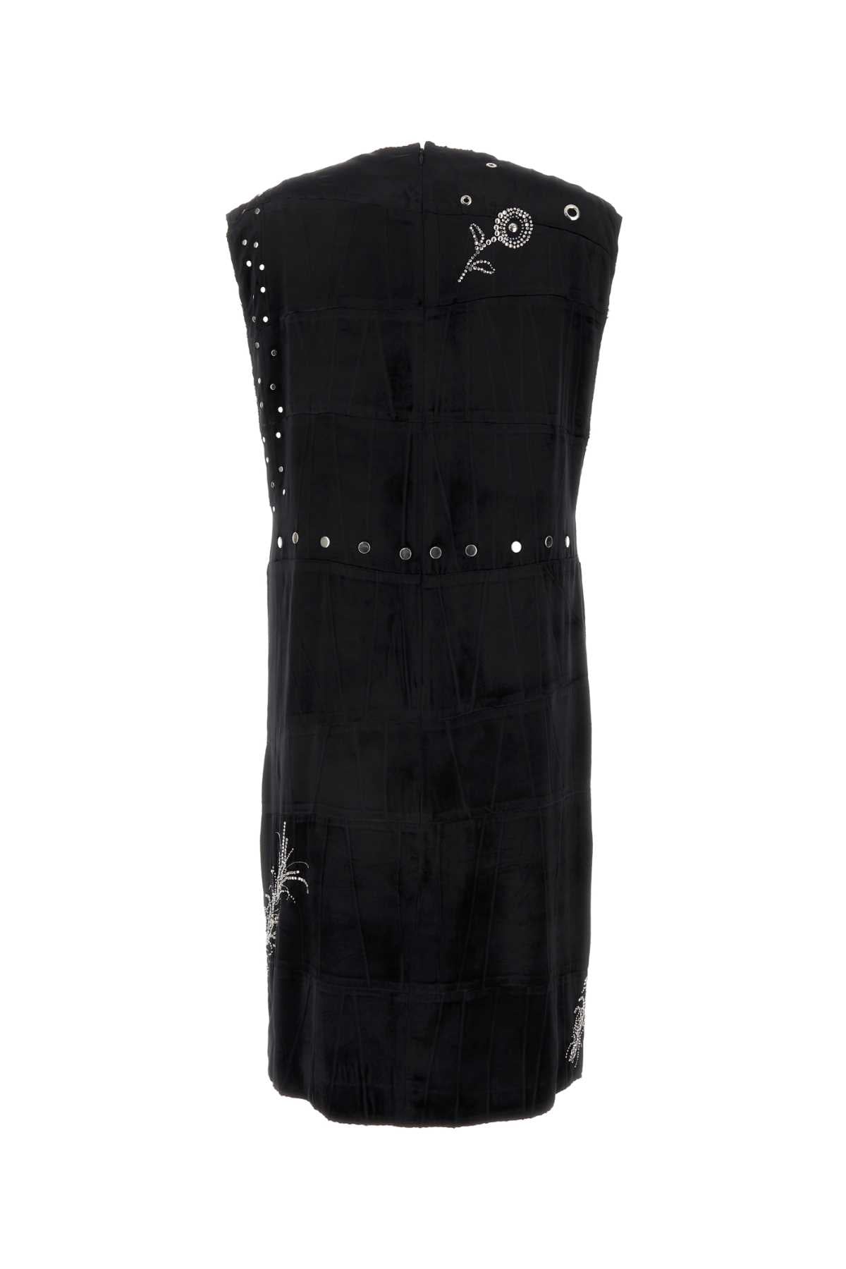 Prada Women Black Velvet Dress