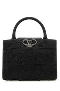 Valentino Garavani Women Black Leather Vlogo Handbag