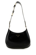 Prada Women Black Leather Cleo Shoulder Bag