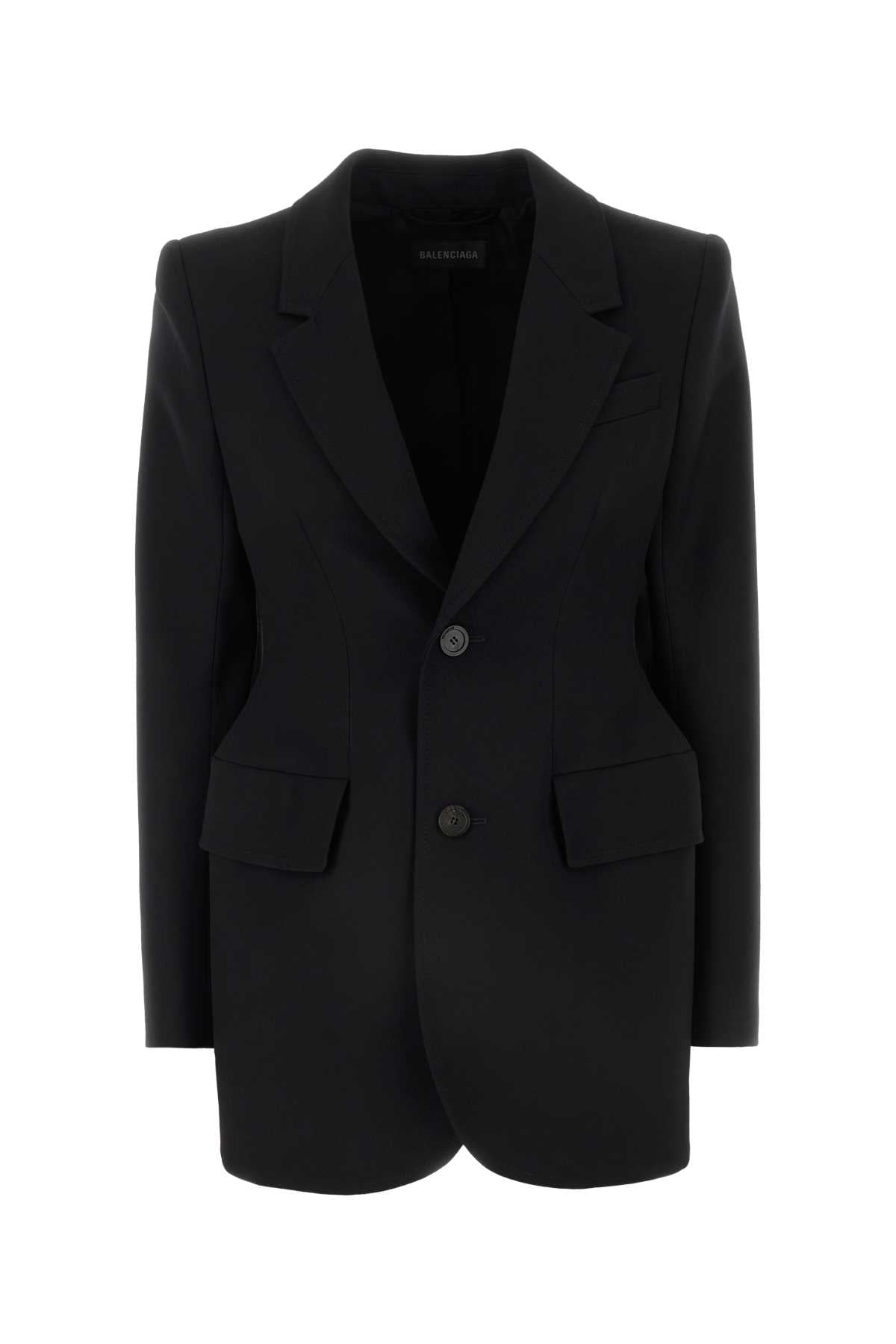 Balenciaga Women Black Wool Blazer