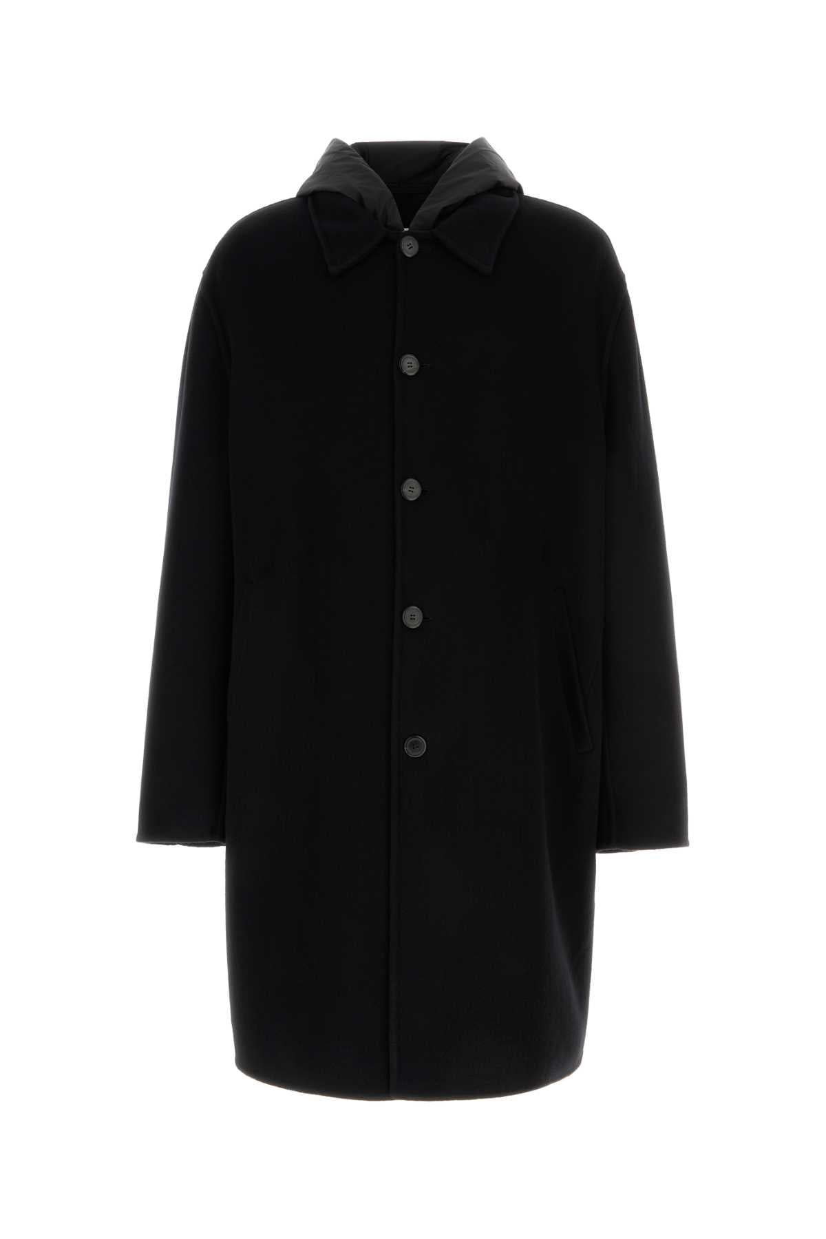 Prada Men Black Cashmere Coat