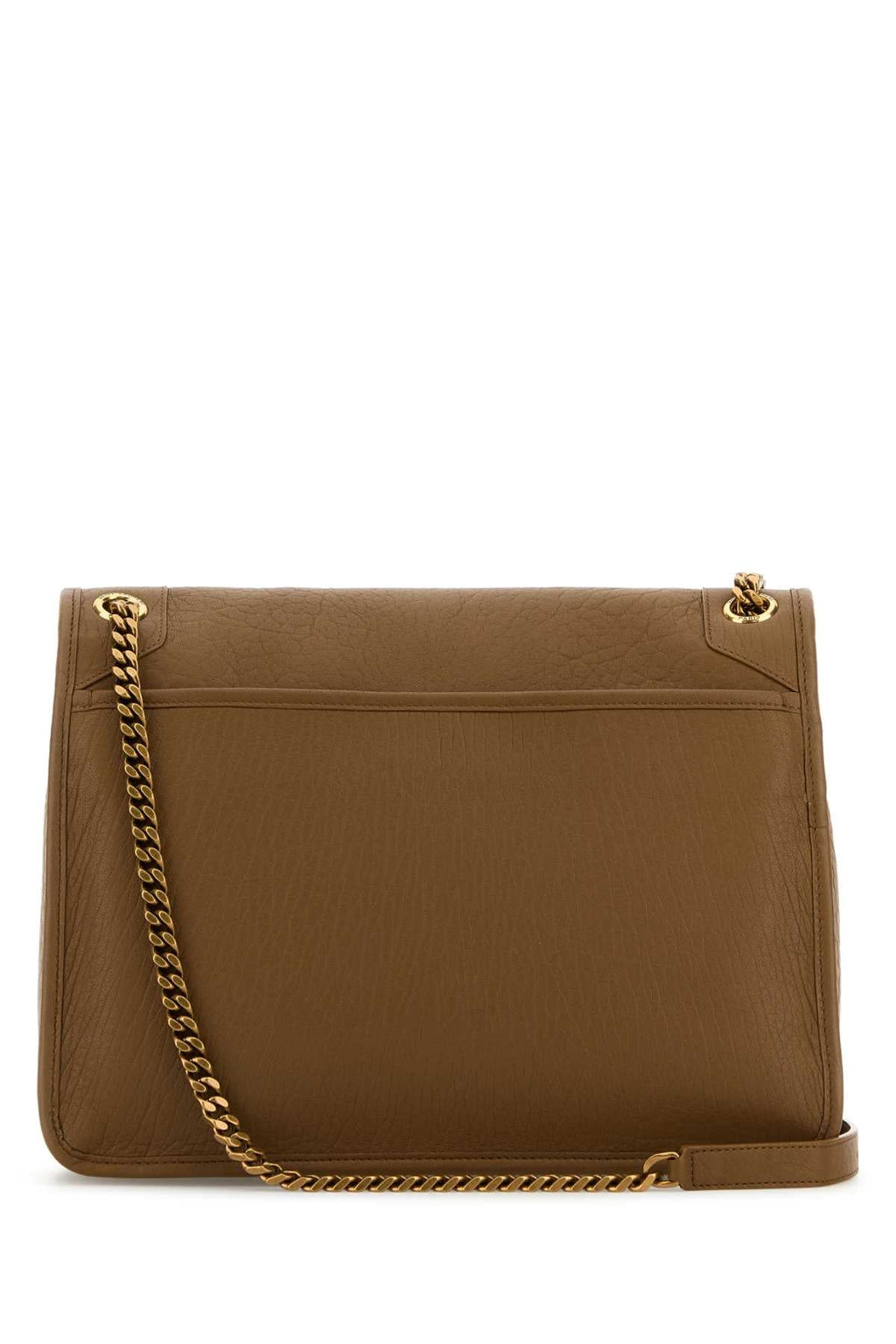 Saint Laurent Women Camel Leather Large Niki Bag