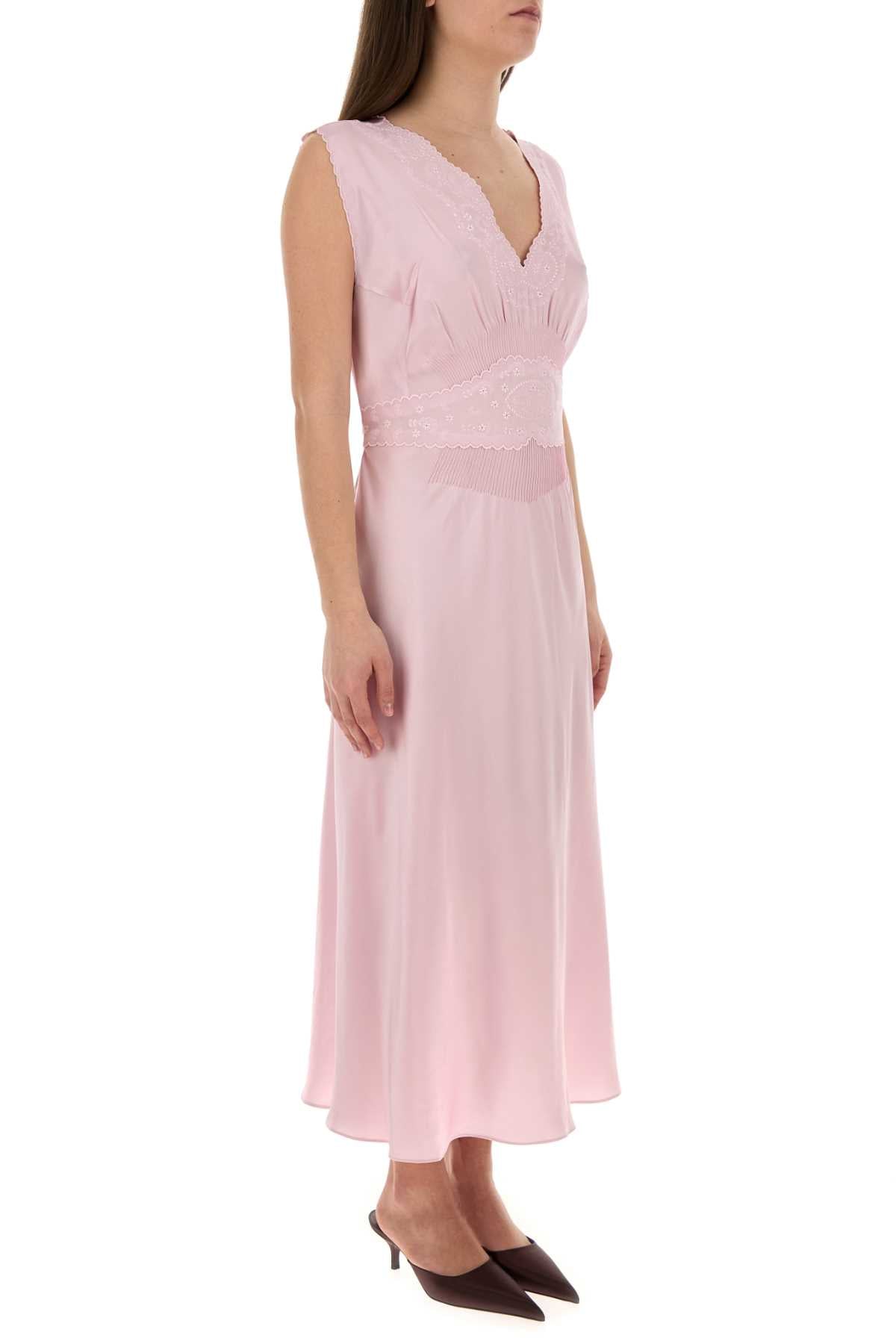 Prada Women Pink Satin Dress