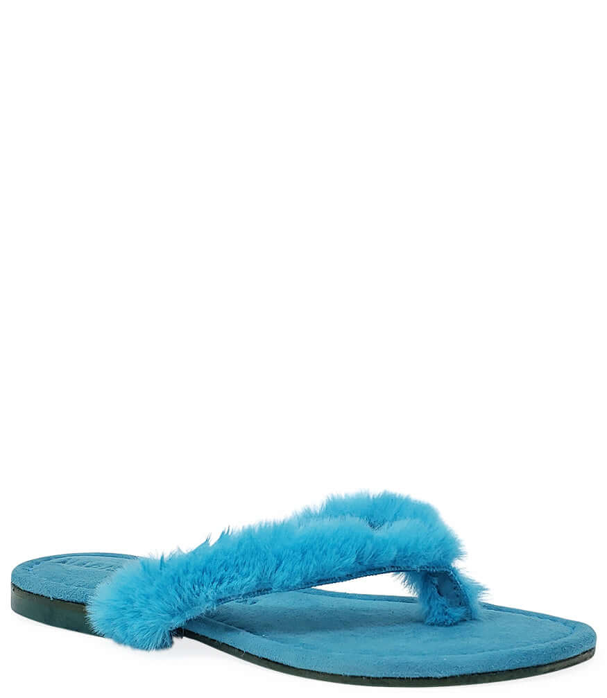 Turquoise Ivanka Thong Sandal