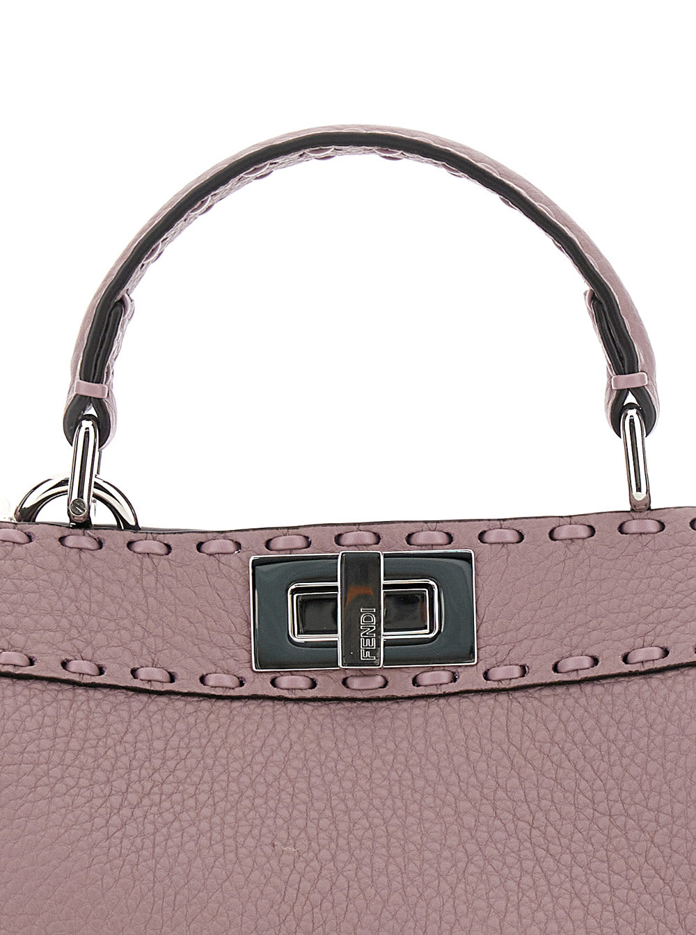 Fendi Women 'Peekaboo Iseeu Small' Pink Handbag With Shoulder Strap In Leather Woman