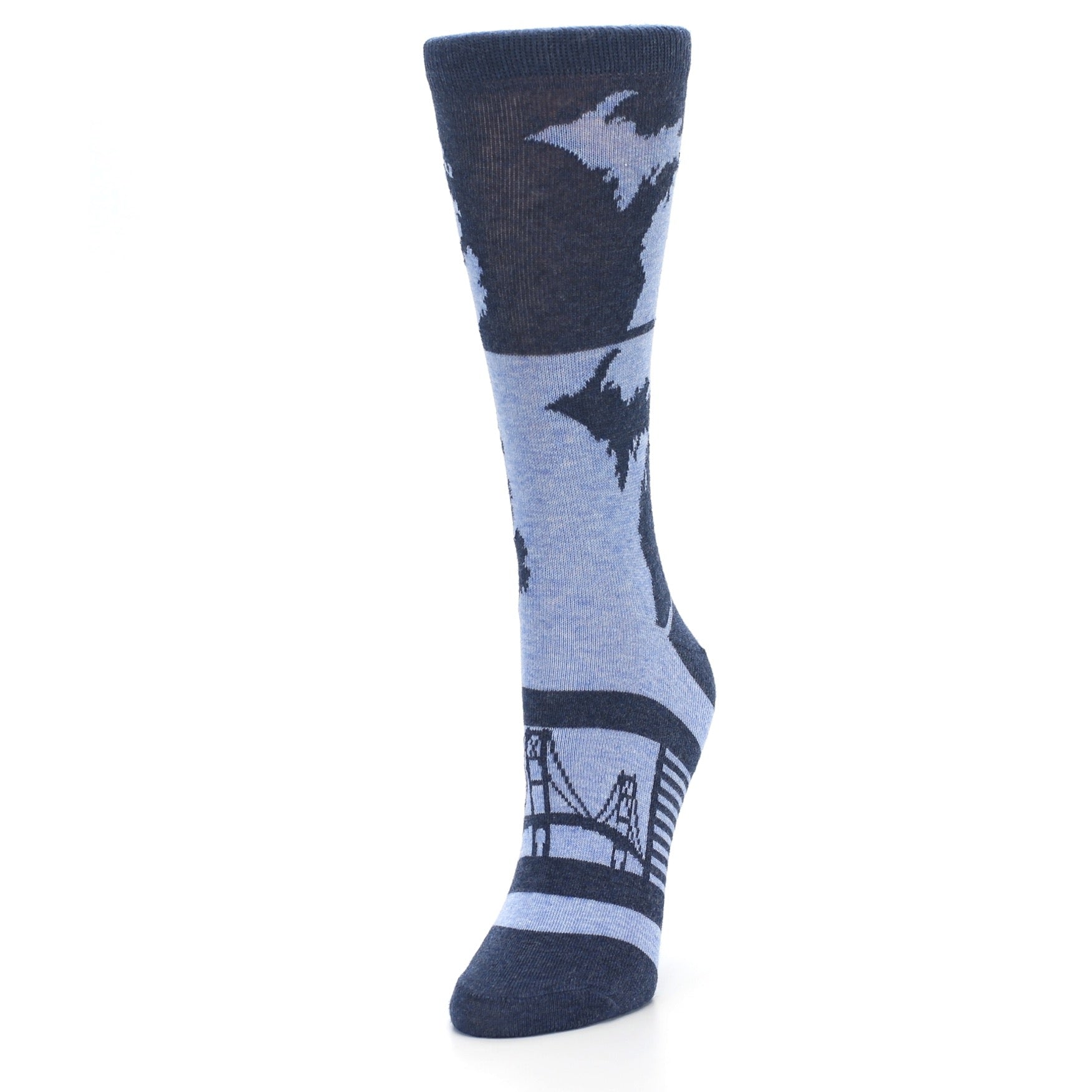 Blue Michigan Socks - Women's Novelty Socks