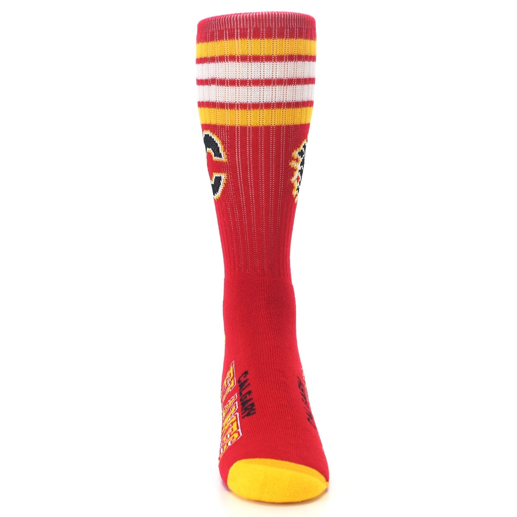 Calgary Flames Socks - Men's Athletic Crew Socks