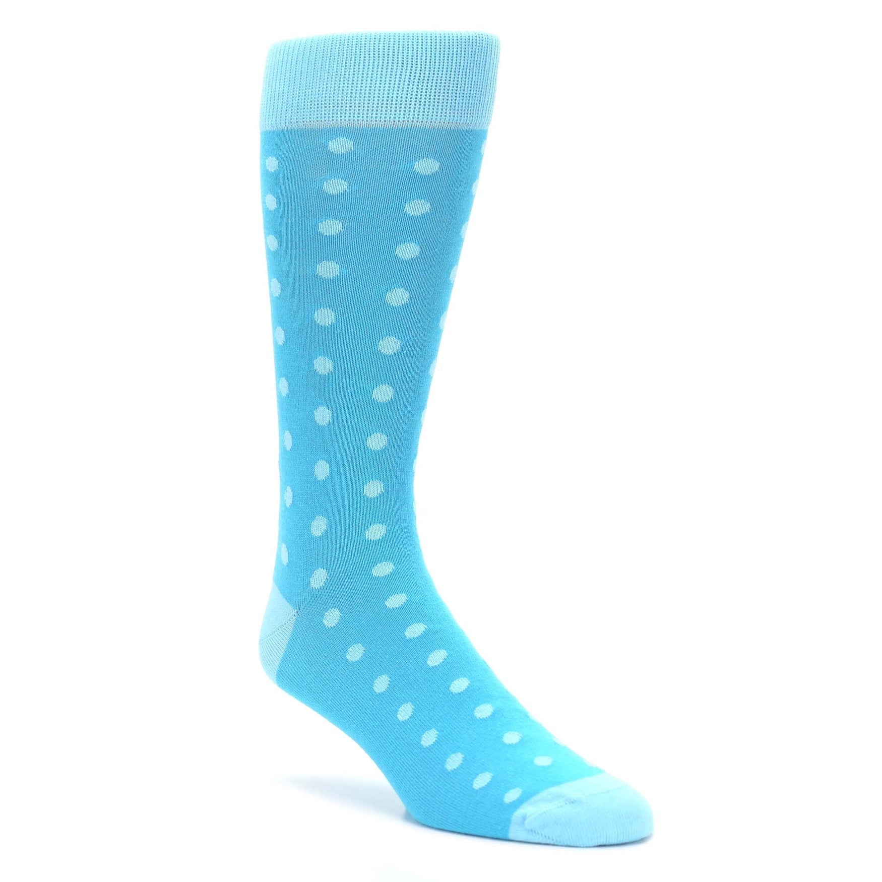 Pool Malibu Polka Dot Groomsmen Wedding Men’s Dress Socks