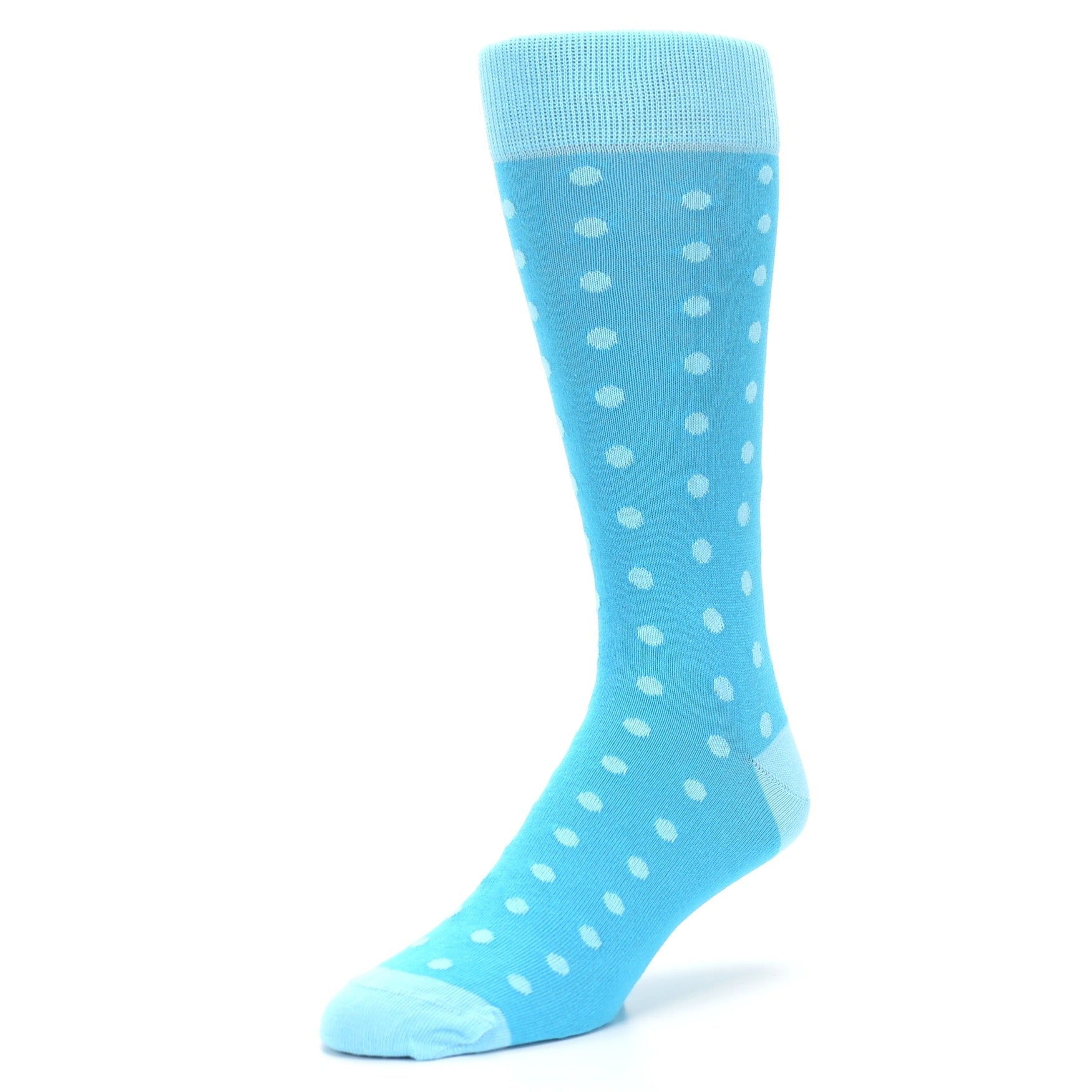 Pool Malibu Polka Dot Groomsmen Wedding Men’s Dress Socks