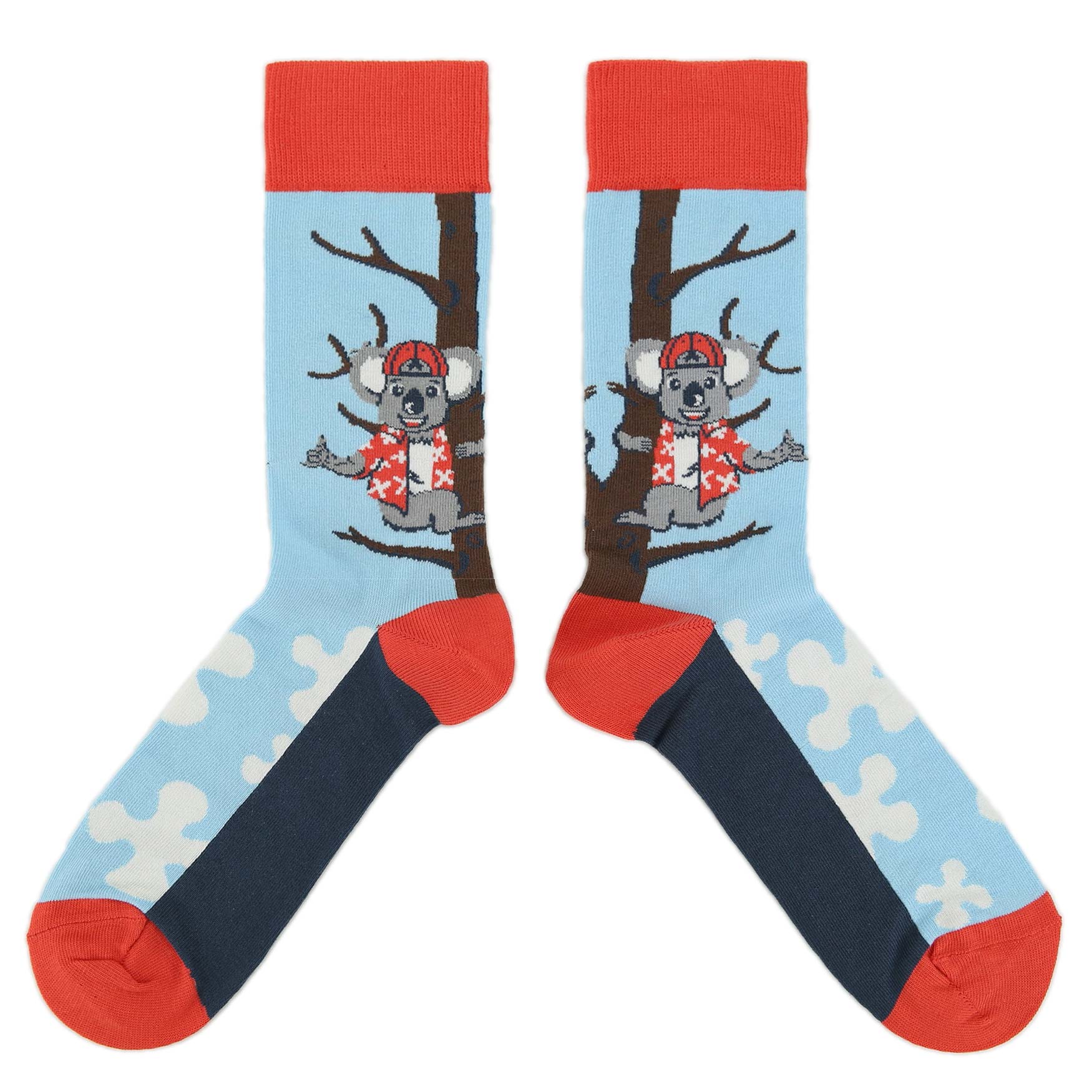 Koalafied To Hang Socks - Men's Novelty Dress Socks