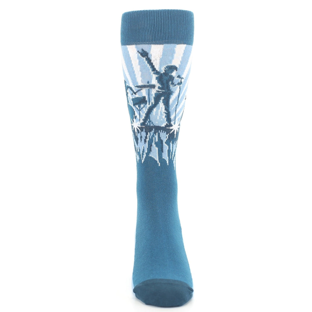 Blue Rock Band Socks - Men's Novelty Dress Socks