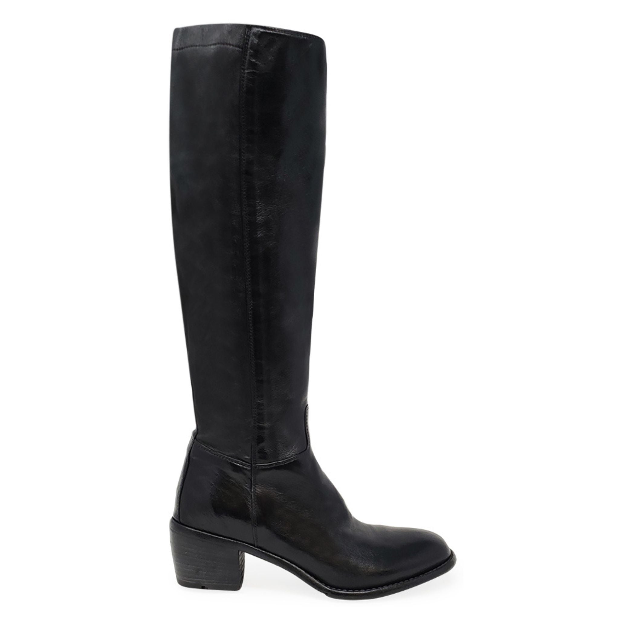Black Knee High Boot