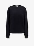 Saint Laurent Women Certified Cotton Sweatshirt With Cassandre Embroidery