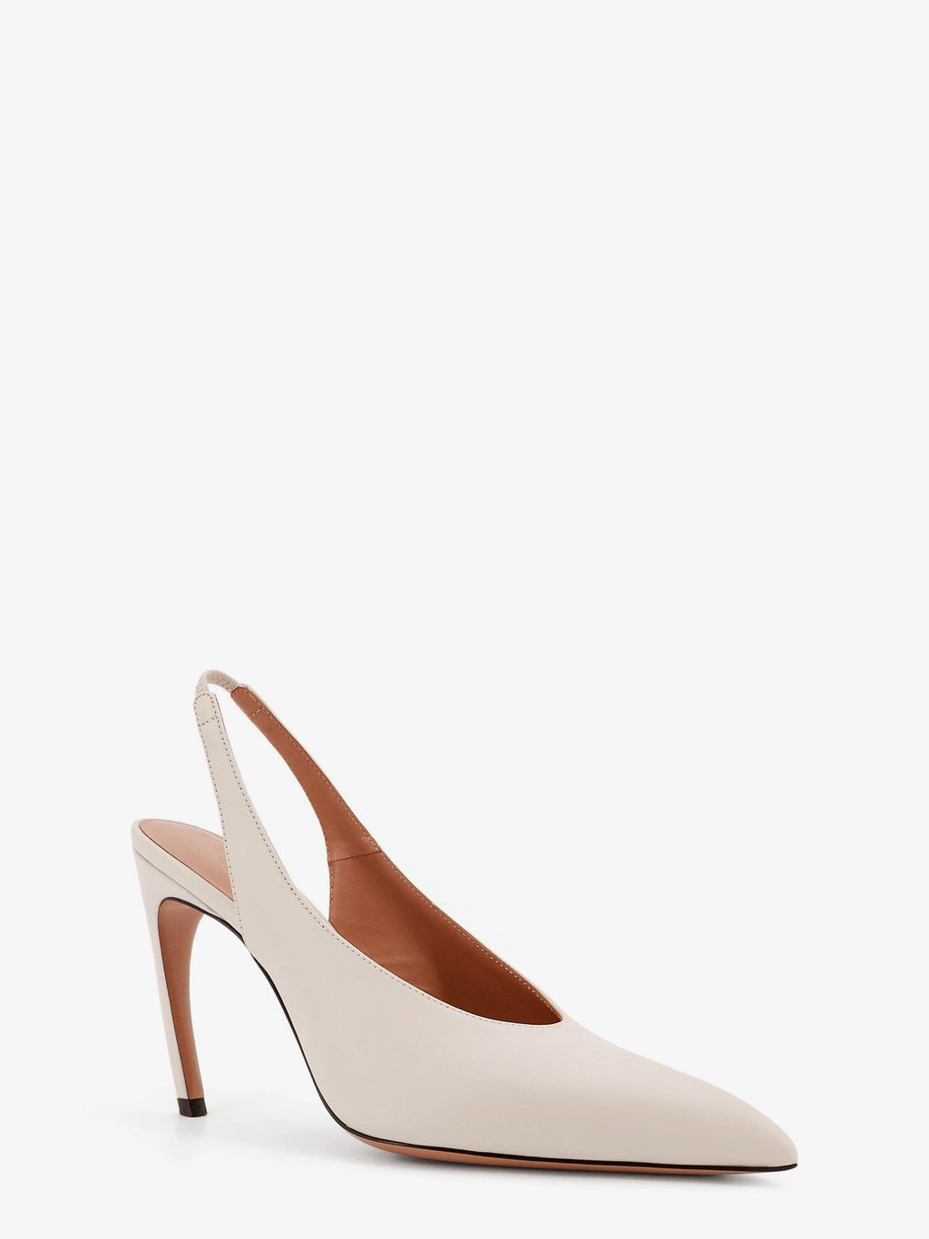 The Attico Women Viper Leather Slingback Pumps