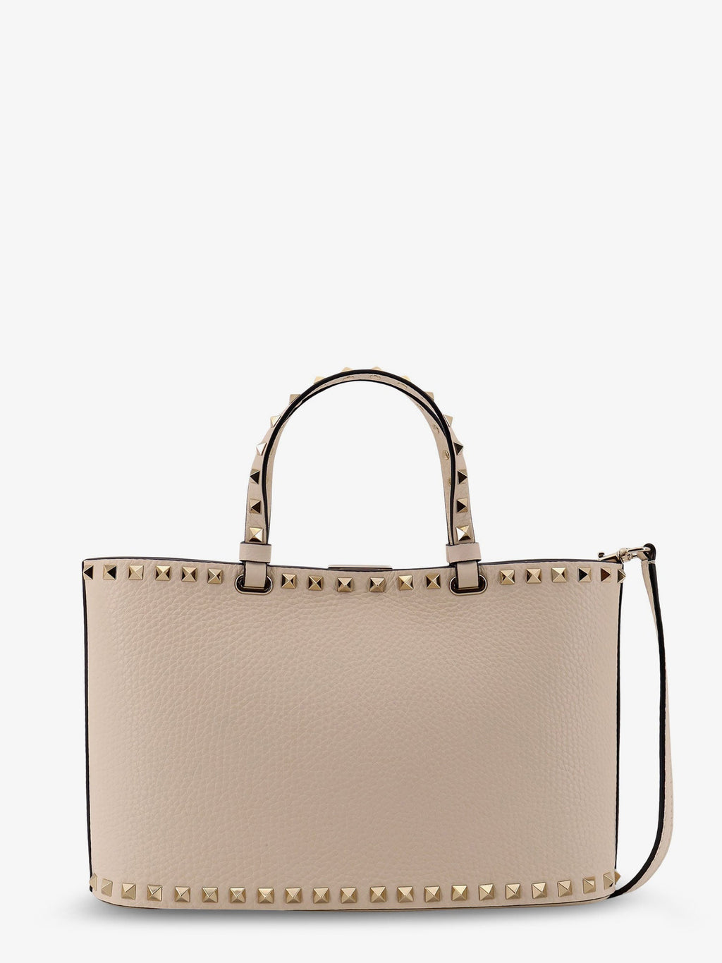 Valentino Garavani Women Rockstud Small Tote Valentino Garavani Leather Shoulder Bag