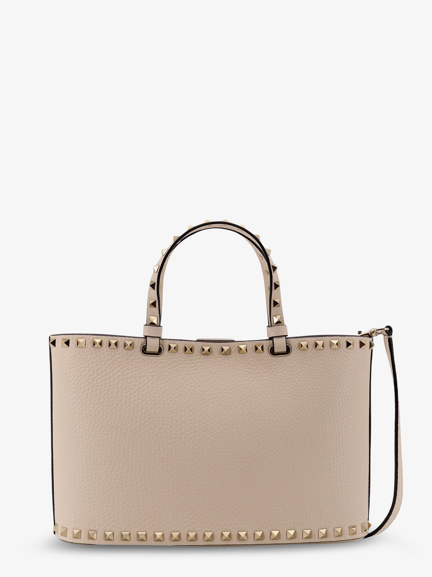 Valentino Garavani Women Rockstud Small Tote Valentino Garavani Leather Shoulder Bag
