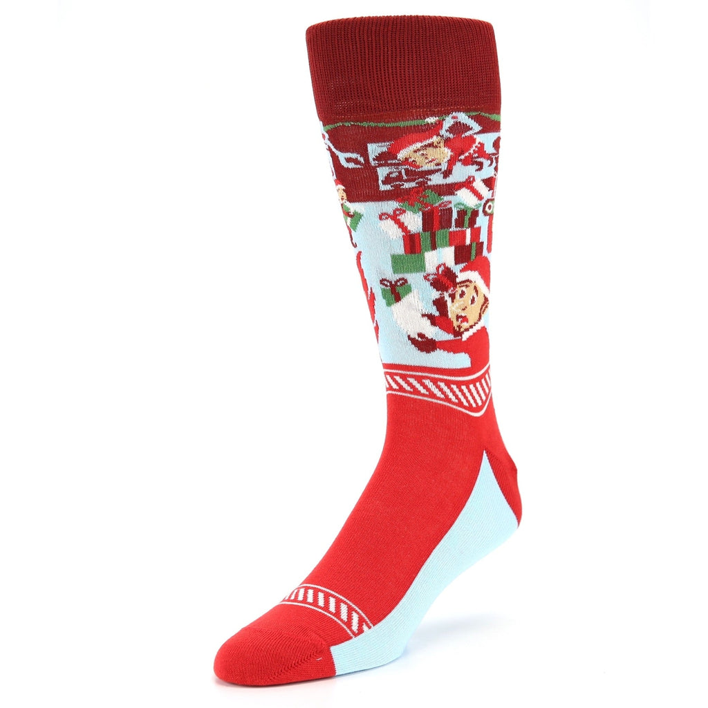 Christmas Chaos Socks - Men's Christmas Dress Socks