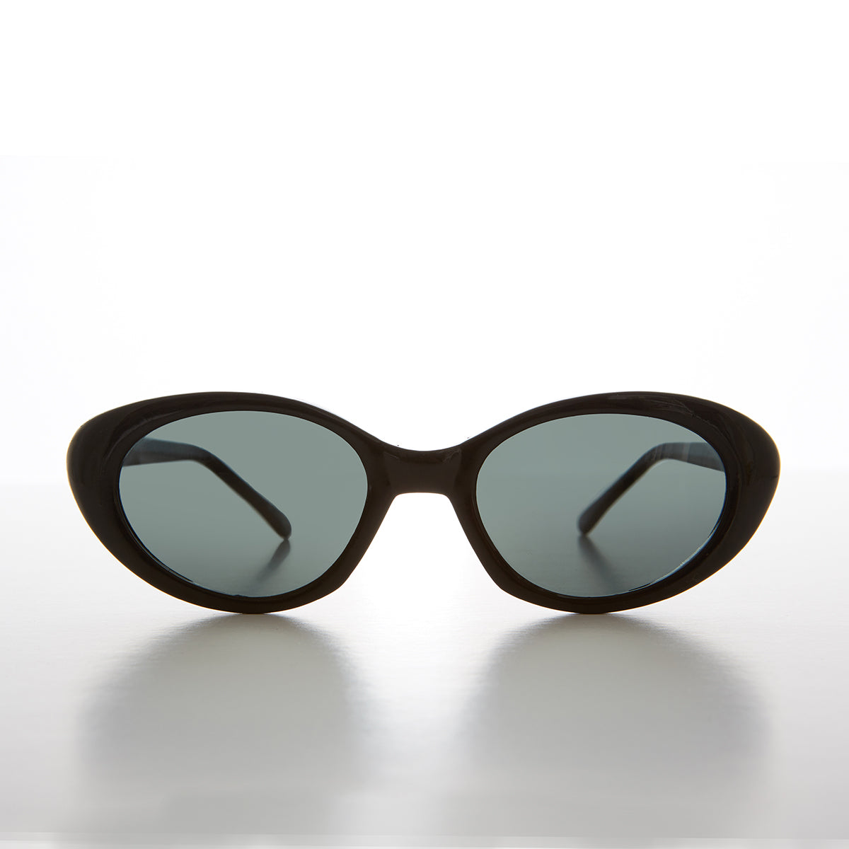 Oval Black Cat Eye Vintage 90s Sunglass - Fanny