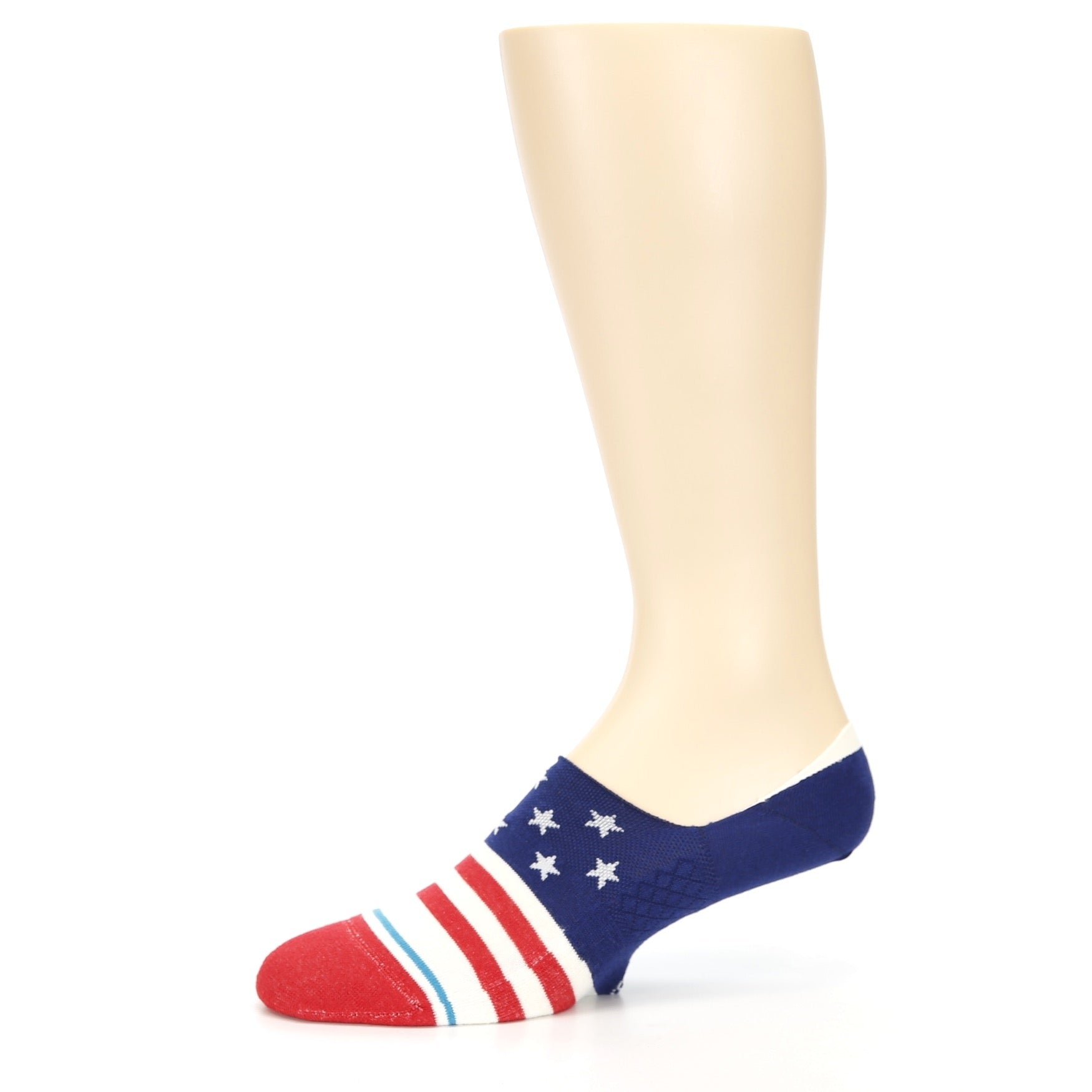 Stars and Stripes Socks - Men's No Show Socks